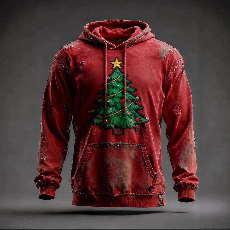 Christmas Pocket Hoodie Loose Pullover Digital Print Sweatshirt EX-STOCK Canada 