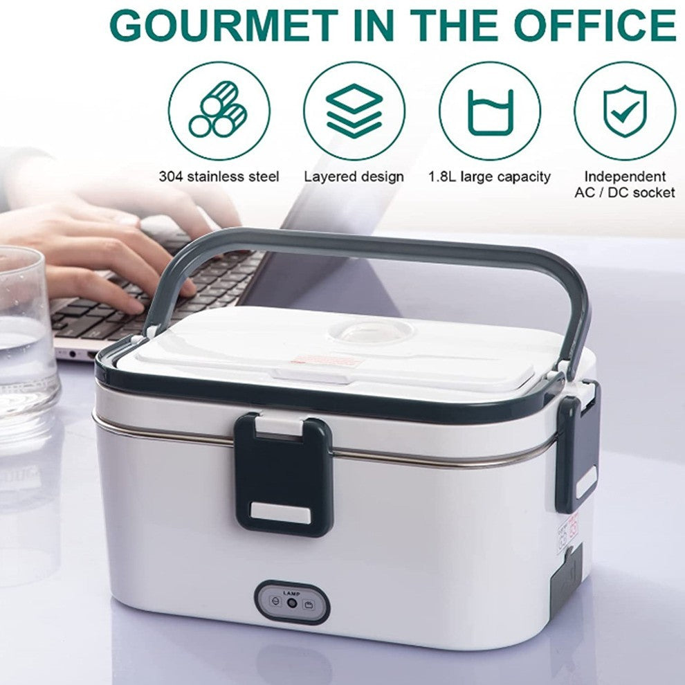Car And Home Dual Purpose Electric Lunch Box Plugged EX-STOCK
