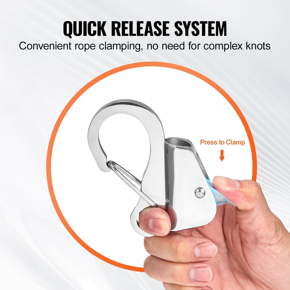 Boat Anchor Hook, 304 Stainless Steel Slide Anchor, Knotless Anchor System With Quick Release, Boat Anchor Hook Clips For EX-STOCK