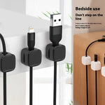 Under  Desk Cable Management System Wire Magnetic Cable Organizer