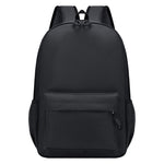 Black backpack on a white background
