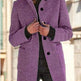 Women's New Vintage Solid Color Button-up Stand-up Collar Woolen Jacket - EX-STOCK Canada