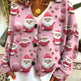 Christmas Abstract Printing Casual Cloak Coat Cardigan Sweater - EX-STOCK CANADA