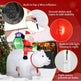 6ft 15W 7pcs LED Lights Santa Claus Rides Polar Bear Garden Santa Claus Decoration EX-STOCK Canada 