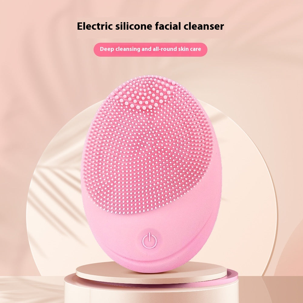 Beauty Face Wash Massage Instrument Electric Silicone Cleansing Instrument 