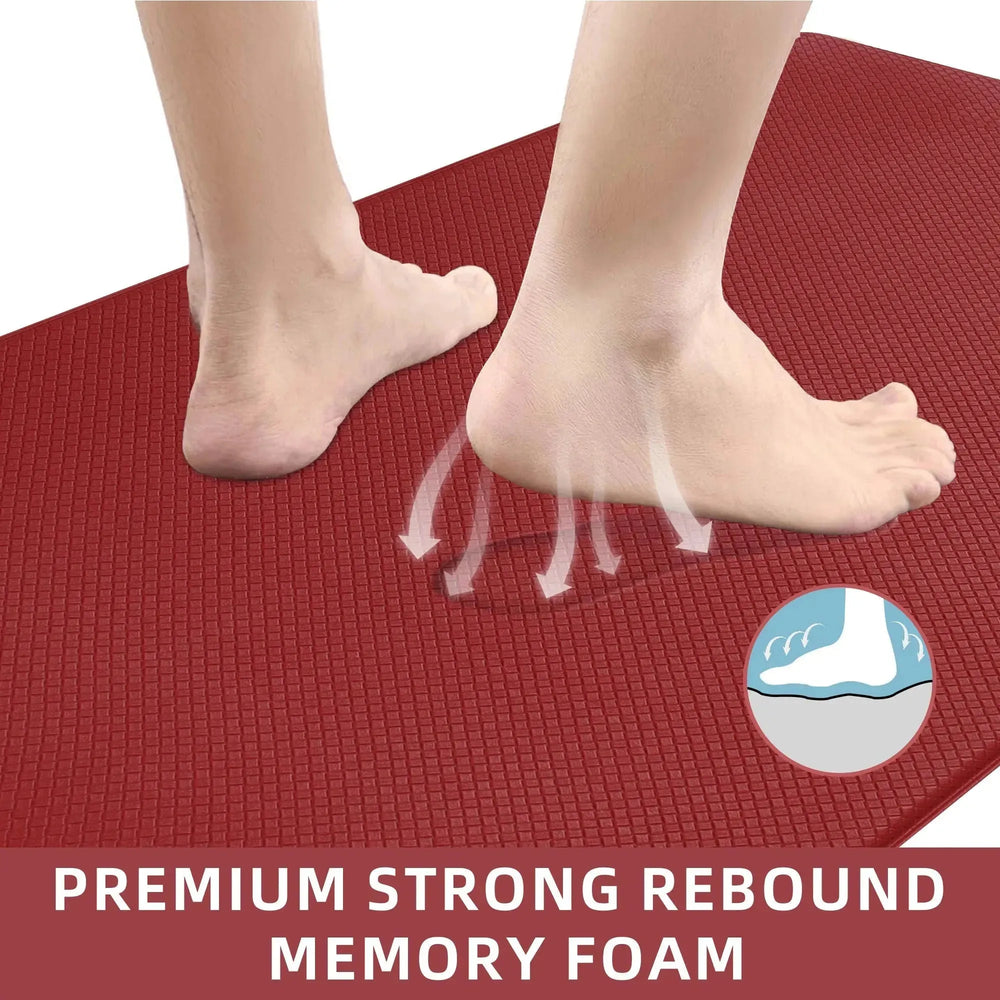 Kitchen Floor Mat Two-piece Set Of Non-slip, Waterproof  Rug And Easy To Scrub For Home, Kitchen - EX-STOCK CANADA