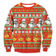Autumn Winter Fashion Ugly Christmas Sweater Santa Elf Funny Pullover Womens Mens Print Sweaters Tops Clothing - EX-STOCK CANADA