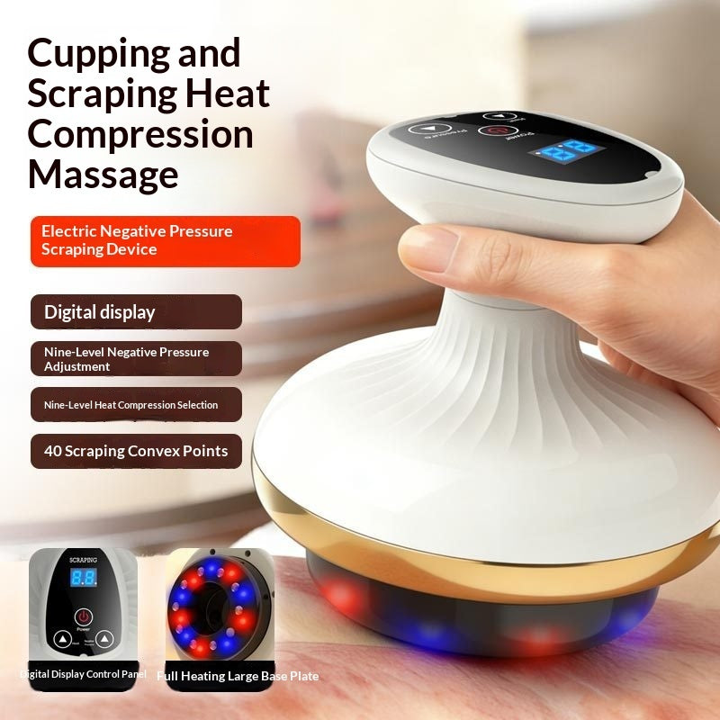 Electric Gua Sha Board Beauty Massager Cupping Device Electric Meridian Brush Home Abdominal Massage Gua Sha Board Massager 