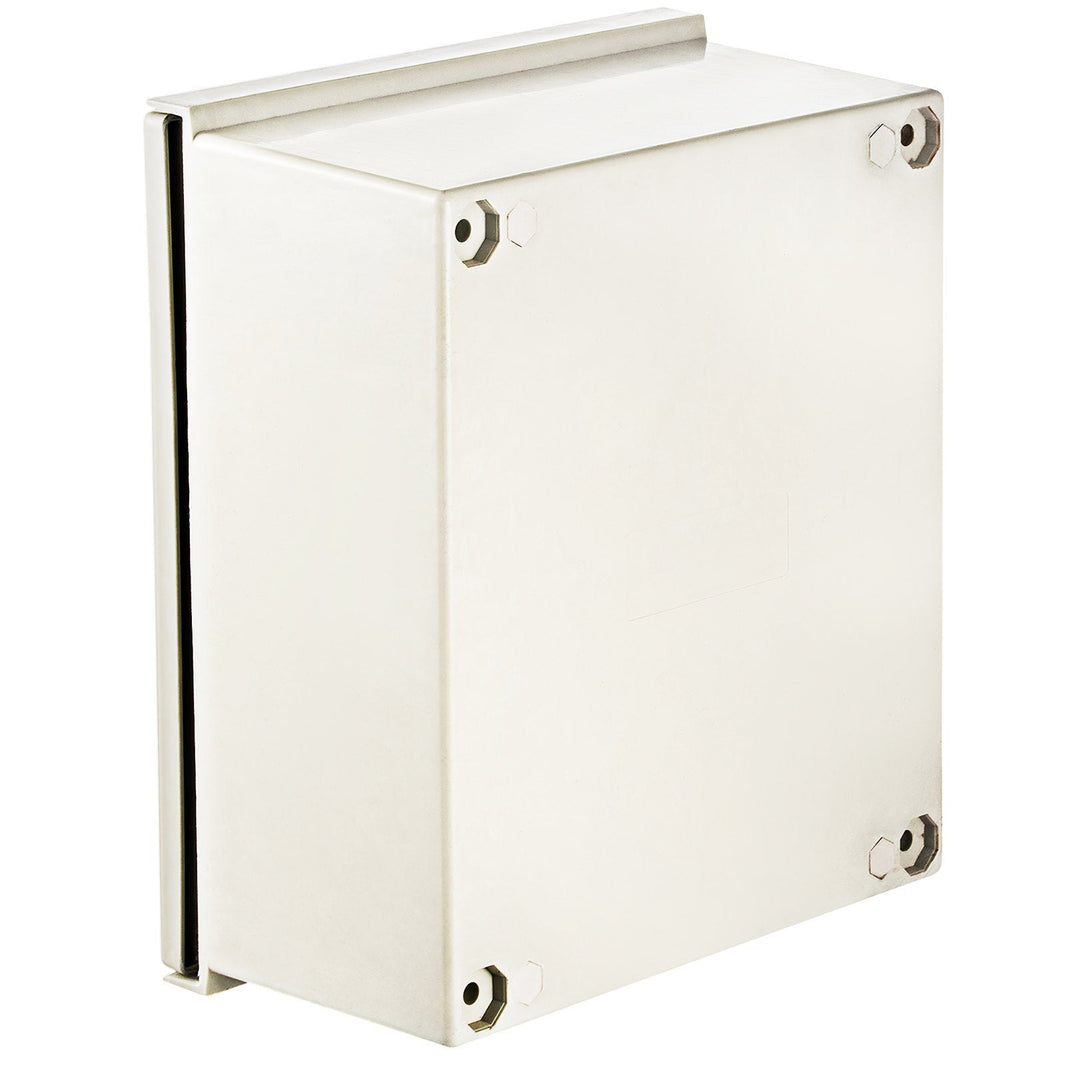 NEMA Steel Enclosure, 16 X 12 X 8 NEMA 4X Fiberglass Electrical Box, IP66 Waterproof & Dustproof, Outdoor Indoor Electrical Junction Box, With Mounting Plate EX-STOCK