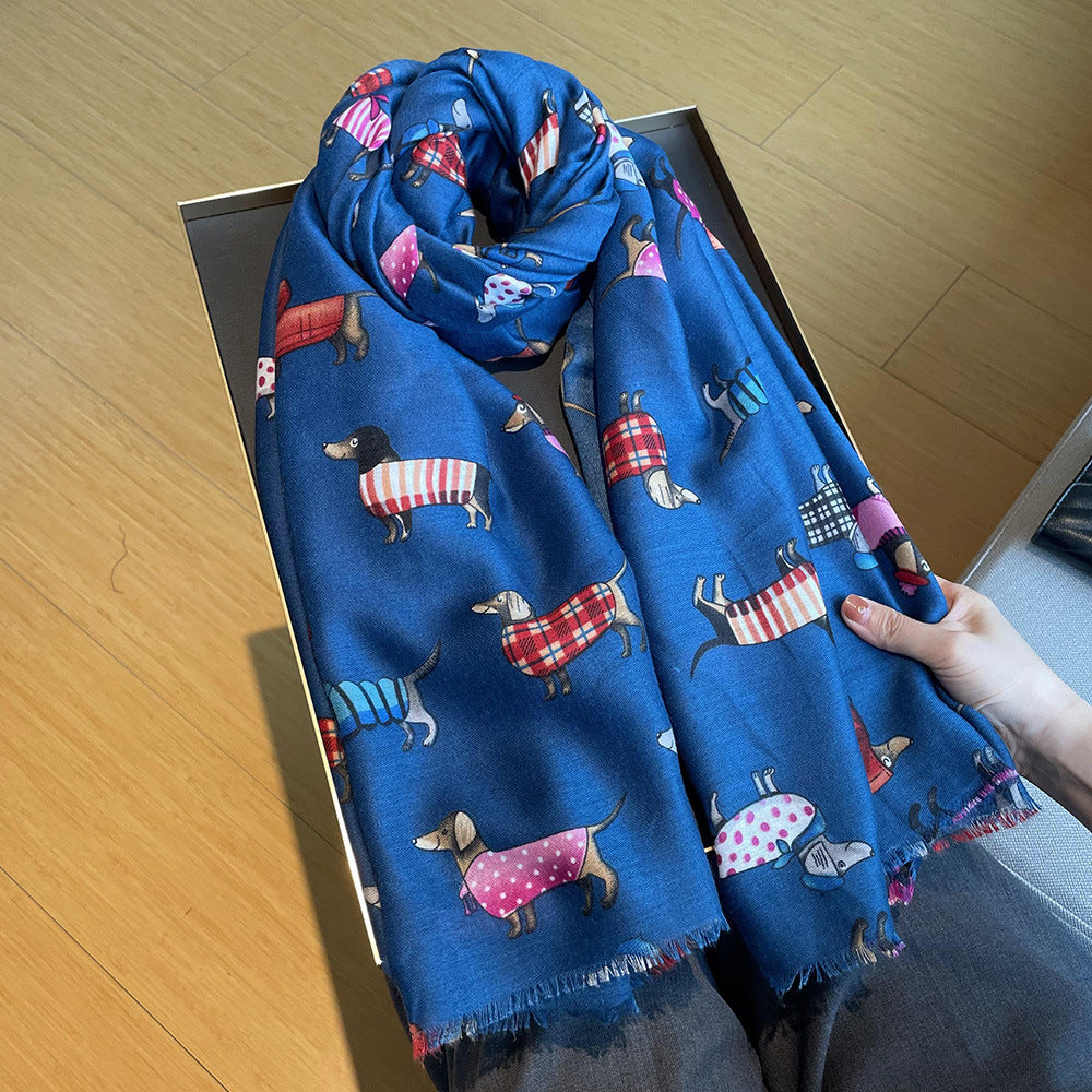 Autumn And Winter Cotton And Linen Scarf | EX-STOCK product gallery photo 5