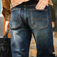 Denim Cotton Men's Vintage Denim Washed Straight Jeans pant - EX-STOCK CANADA
