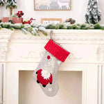 Decoraciones navideñas Patch de terciopelo dorado Medias navideñas