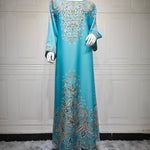 Muslim Robe Printed Dubai Women's Clothing Dress - EX-STOCK Canada