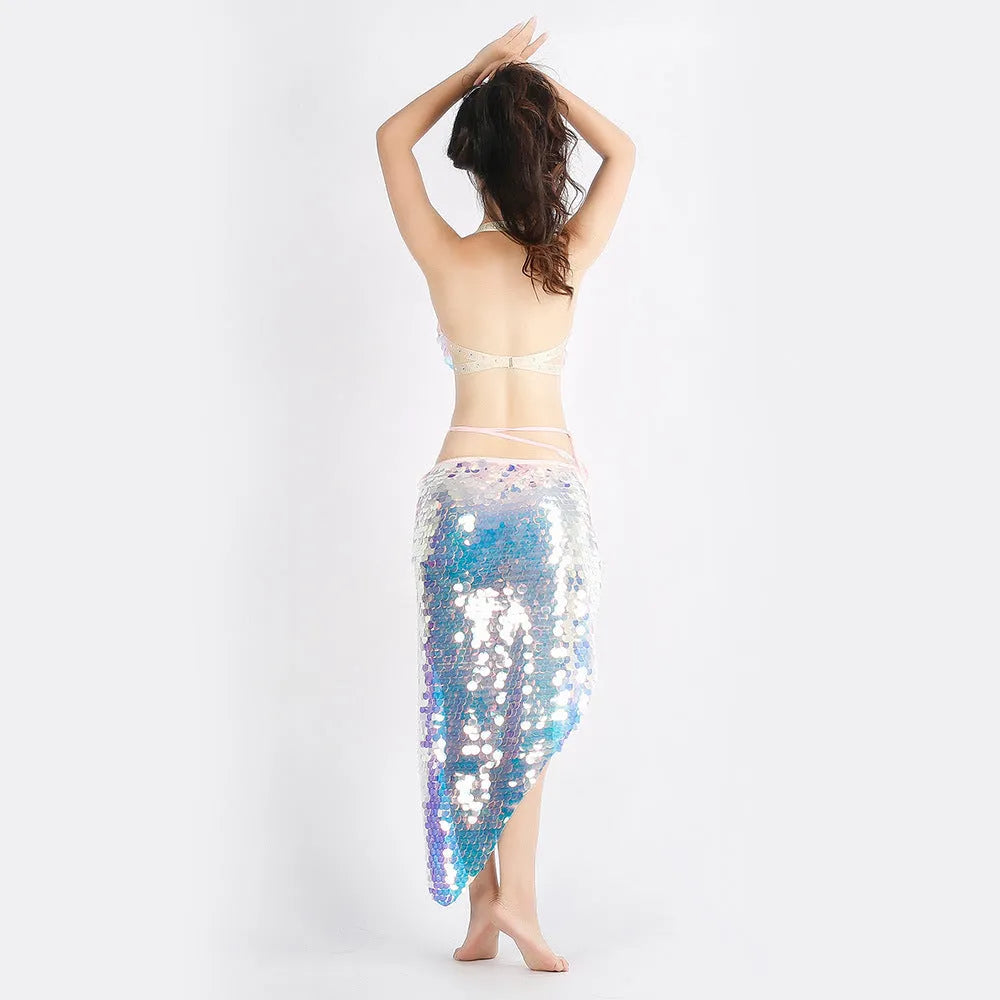 Indian Dance Suit Ethnic Latin Dance Sequins 2 piece Costume - EX-STOCK CANADA