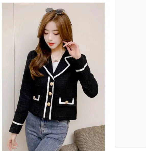 Elegant Luxury Formal Business Short Long Sleeve Blazer Jacket women - EX-STOCK CANADA