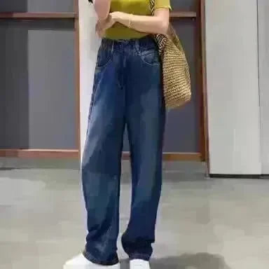 High Waist Elastic Baggy Jeans Pant For Women - EX-STOCK CANADA