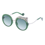 Women's Fashion Anti-blue Light With Diamonds Large Frame Sunglasses 
