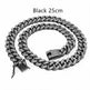 Zinc Alloy Wide Hip Hop Cuban Link Chain Necklace - EX-STOCK CANADA