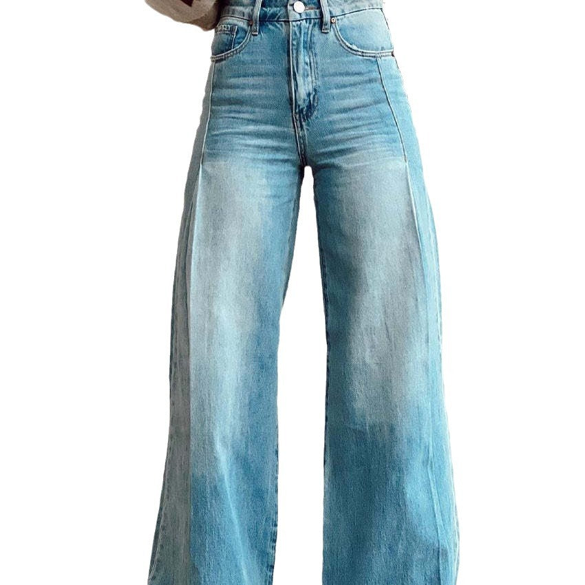 Women's Wide-leg Pants Fashion High Waist Casual Trousers 3D Printing 