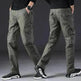 Overalls Men's Outdoor Casual Trousers Pure Cotton Straight Loose Multi-pocket Cargo Pant - EX-STOCK CANADA