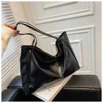 Women's Large Capacity Fashion Cattlehide Leather Shoulder Handbag - EX-STOCK CANADA