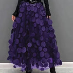 Women's Retro fashion Line  Midi Maxi Prairie Skirt - EX-STOCK CANADA