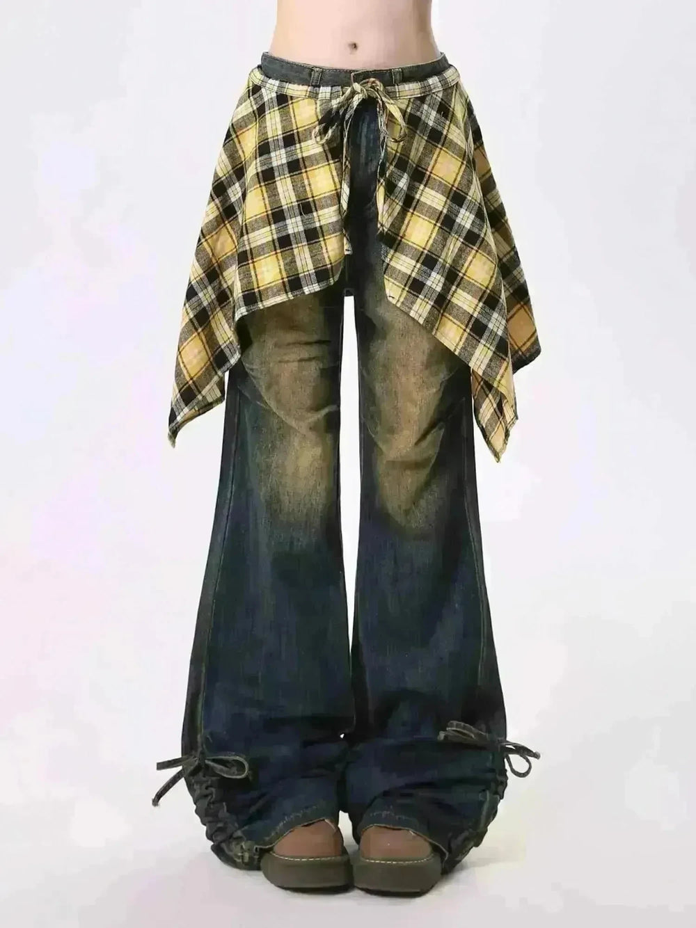 Jeans Women's Skirt Swing Outside Casual Bootcut Pants - EX-STOCK CANADA