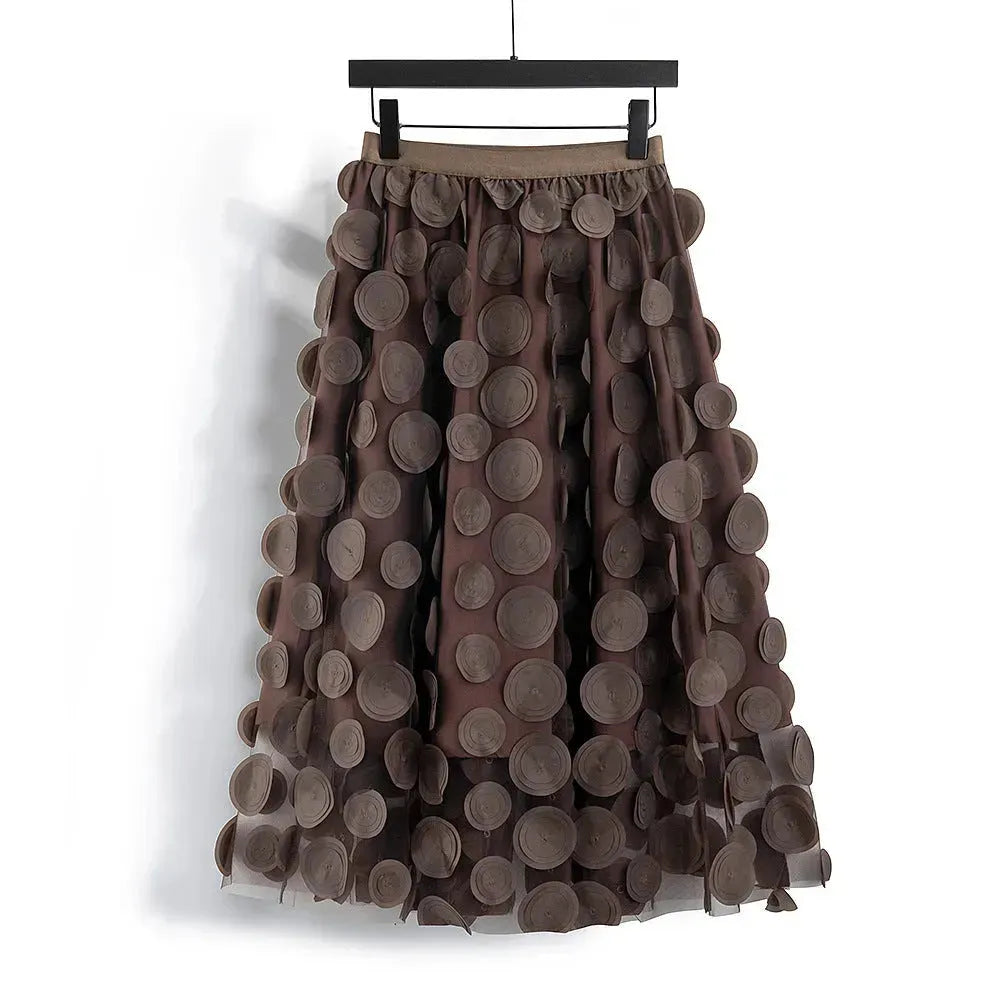 Women's Retro fashion Line  Midi Maxi Prairie Skirt - EX-STOCK CANADA