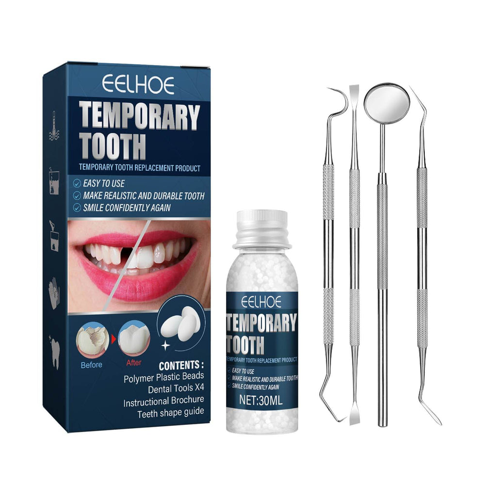 Denture Decorative Teether Set, Halloween Vampire Makeup Dress Up Fake Tooth Glue Teeth Props - EX-STOCK Canada