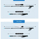 An informational graphic showing two hiking pole size options labeled 110cm Model and 130cm Model, with pole diagrams, folded lengths, and wristband usage text on a white background.