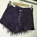 Casual Summer Women Denim Short High Waists Sexy Short Jeans - EX-STOCK CANADA