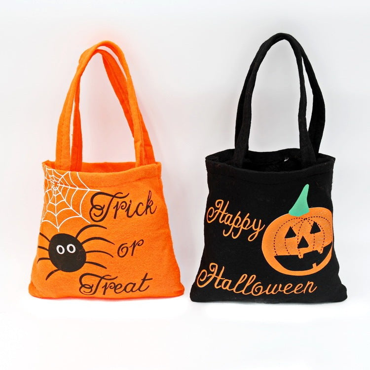 Halloween Spider Pumpkin Print Shoulder Bag Children's Candy Gift Bags Small Handbags Women EX-STOCK