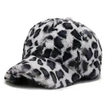 Fashion Leopard Fleece Baseball All-matching Peaked Cap - EX-STOCK CANADA