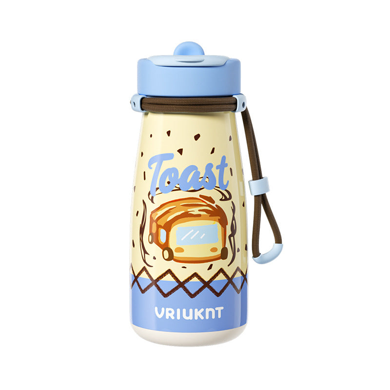 Kids Insulated Stainless Steel Thermos Cup 650ml – Cute Cartoon Design for School | 4 Colours
