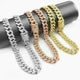 Zinc Alloy Wide Hip Hop Cuban Link Chain Necklace
