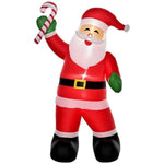 Inflatable Christmas Outdoor Lighted Yard Decoration, Santa Claus With Candy Cane, 8' Tall EX-STOCK Canada 