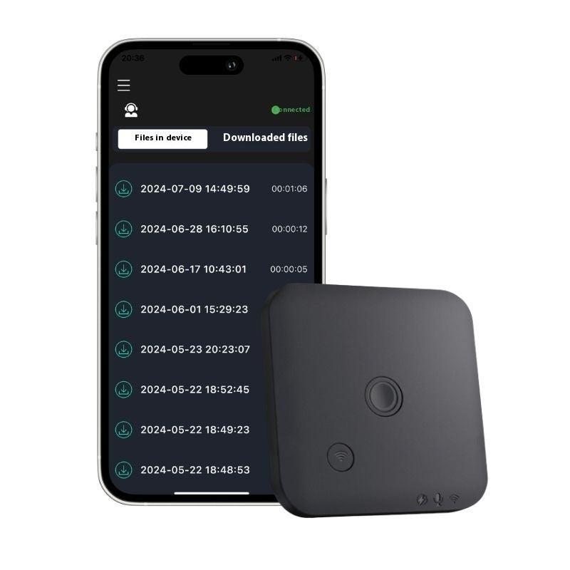 Smart device with app interface on a smartphone screen