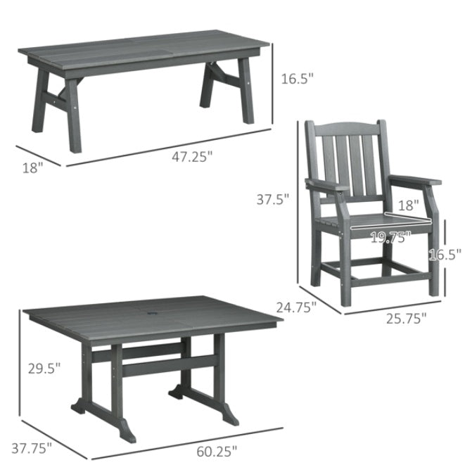 Pieces Patio Furniture Set EX-STOCK Canada 