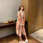 Thick Flannel Bathrobe Winter Long Pajamas