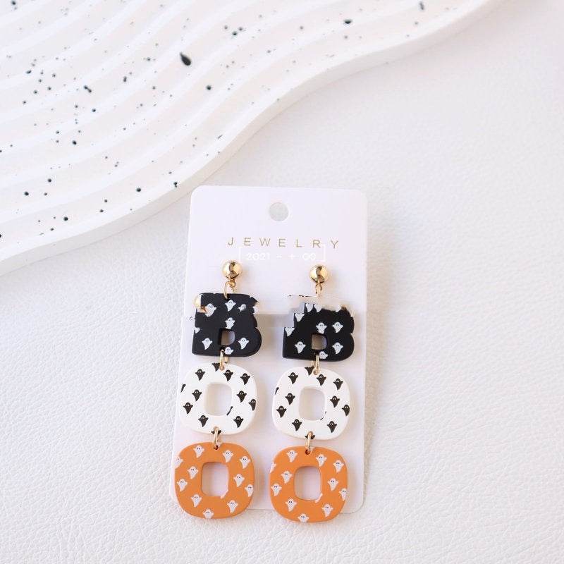 Halloween Polymer Clay Acrylic Paint Earrings EX-STOCK
