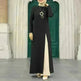 ArabWomen Plain Split Long sleeve Abaya Dress - EX-STOCK CANADA