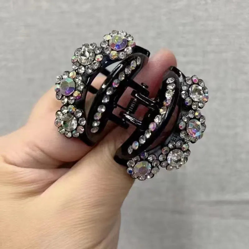 Rhinestone Barrettes High-end Flower Hair Clip - EX-STOCK CANADA