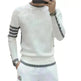 Simple All-match Slim fit Round Neck Pullover Sweater top for men - EX-STOCK CANADA
