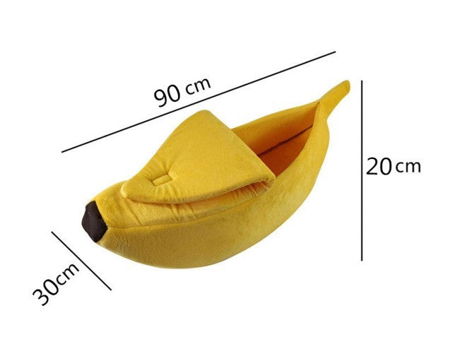 Pet House Dog Bed Banana Shape Dog House Cute Pet Kennel Nest Warm Dog Sofas Sleeping Bed EX-STOCK Canada 