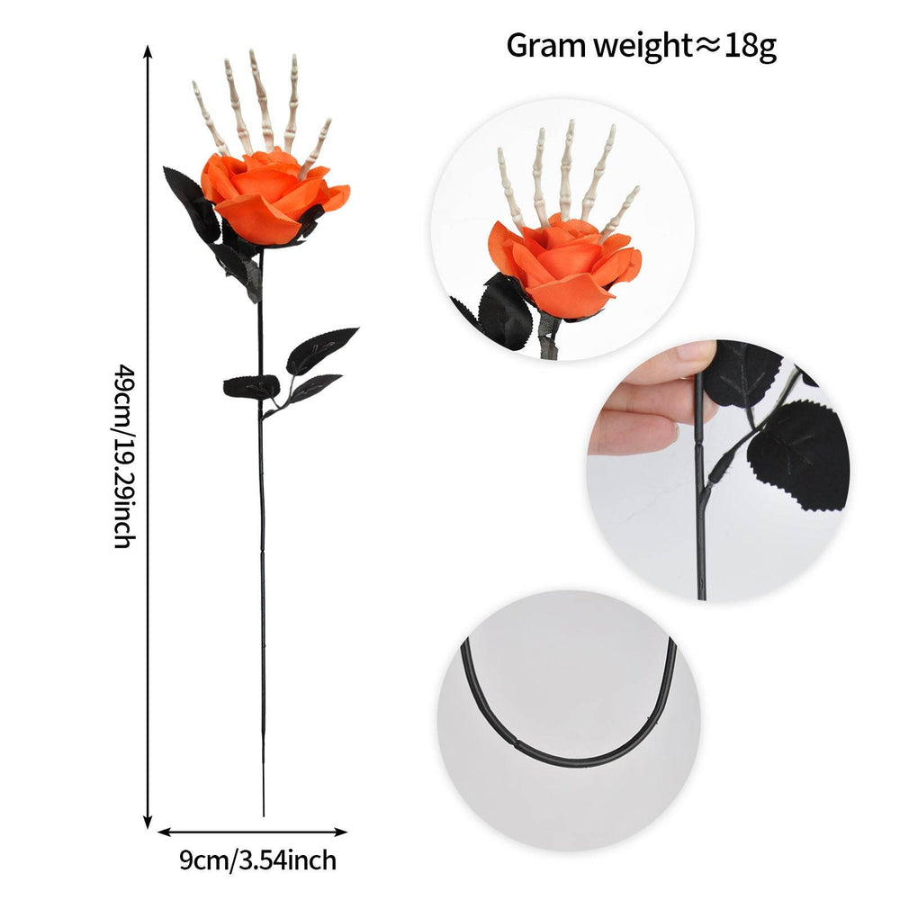 Halloween Skull Hand Rose Horror Decoration Ornaments - EX-STOCK Canada