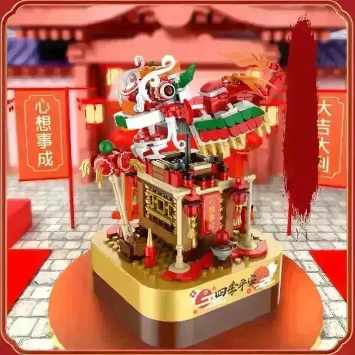 DIY Building Blocks Music Box Christmas Tree Model Desktop Decoration Ornaments Gift Box For Woman Kids Present New Year Gifts - EX-STOCK CANADA