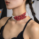 Women's Fashion Gothic Pearl Necklace EX-STOCK