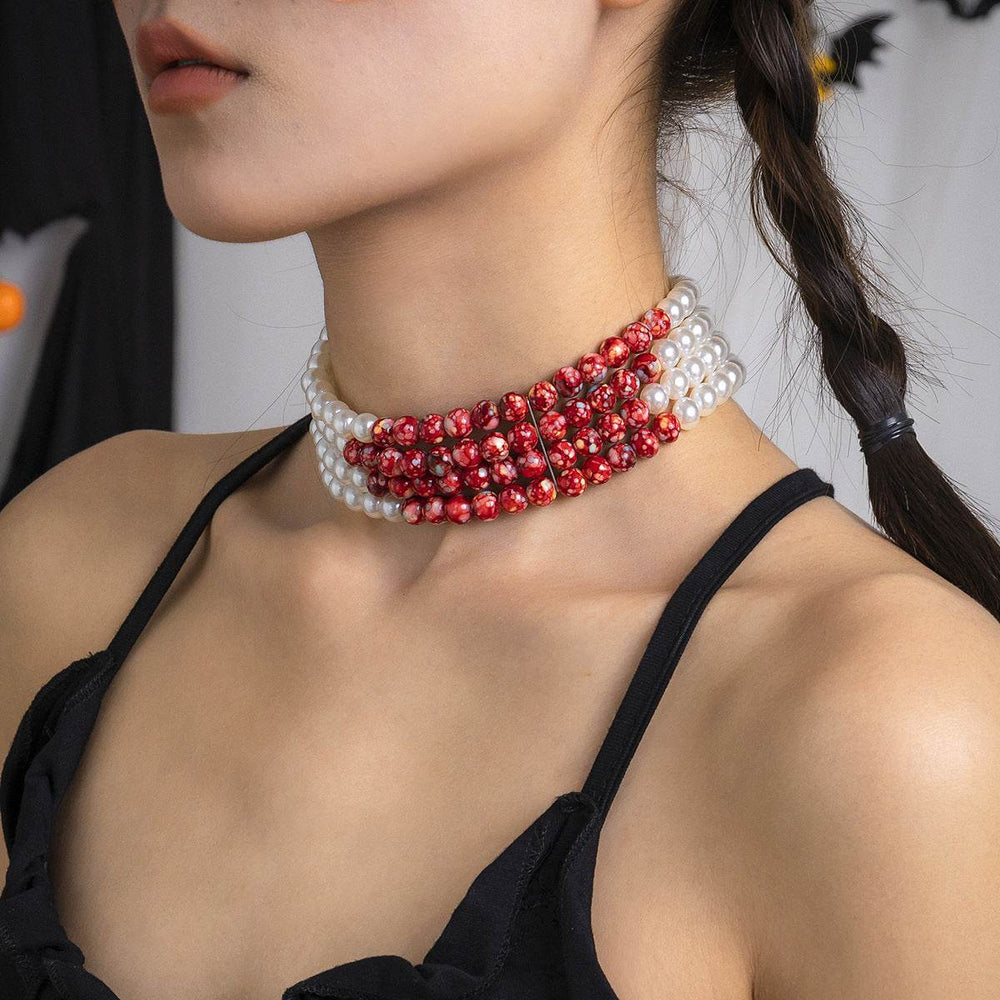 Women's Fashion Gothic Pearl Necklace EX-STOCK
