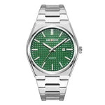 Reloj de cuarzo de cinturón de acero de moda de moda para hombres nuevos relojes luminosos impermeables