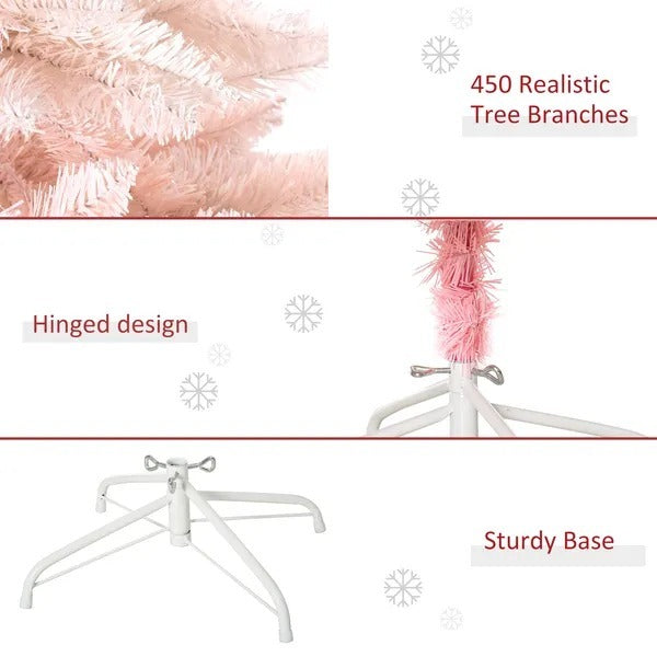 5ft Artificial Christmas Tree Home Decoration Automatic Open White EX-STOCK Canada 